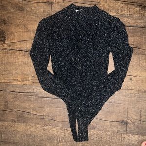 Super fun sheer long sleeve bodysuit